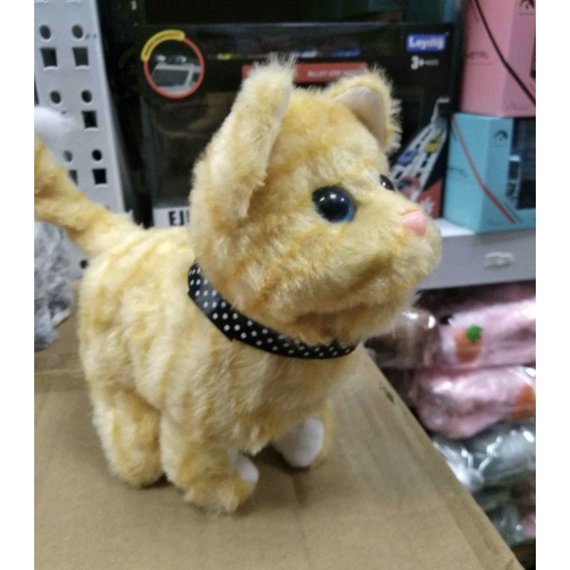 MASKOTKA CHODZĄCY SZCZEKAJĄCY KOTY NA BATERIE