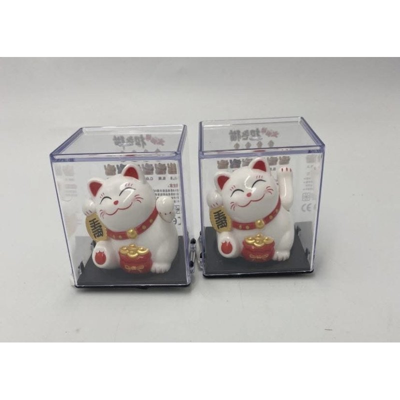 FIGURKA MINI SOLAR LUCKY CAT MANEKI-NEKO