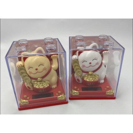 FIGURKA MINI SOLAR LUCKY CAT MANEKI-NEKO