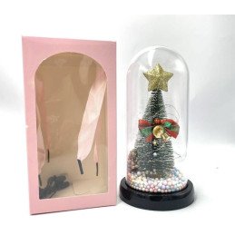 WIECZNA CHOINKA W SKŁE LED NA USB