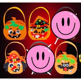 DIY MATERIAŁOWY KOSZ NA CUKIERKI NA HALLOWEEN