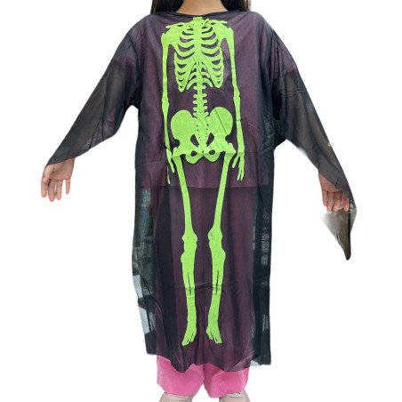 SZKIELETY CZARNY KOSTIUM NA HALLOWEEN
