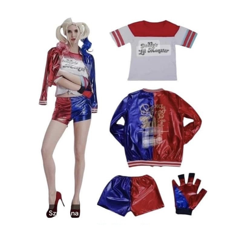 ZESTAW STRÓJ HARLEY QUINN