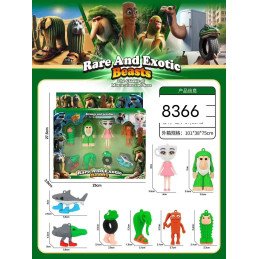 ZESTAW 8SZT FIGURKI RARE & TOXIC BRAINROT