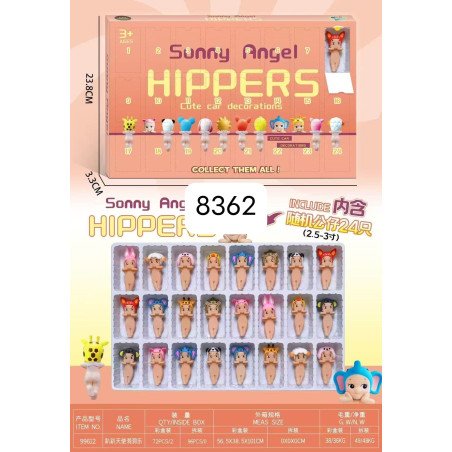 ZESTAW 24SZT FIGURKI KALENDARZ ADWENTOWY SONNY ANGEL HIPPERS