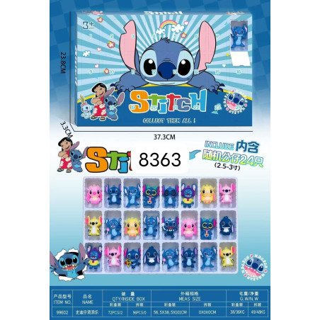 ZESTAW 24SZT FIGURKI KALENDARZ ADWENTOWY STITCH