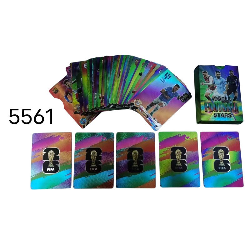 PIŁKARSKIE SZASZETKA TĘCZOWY KARTY KOLEKCJONERSKIE 55 KART