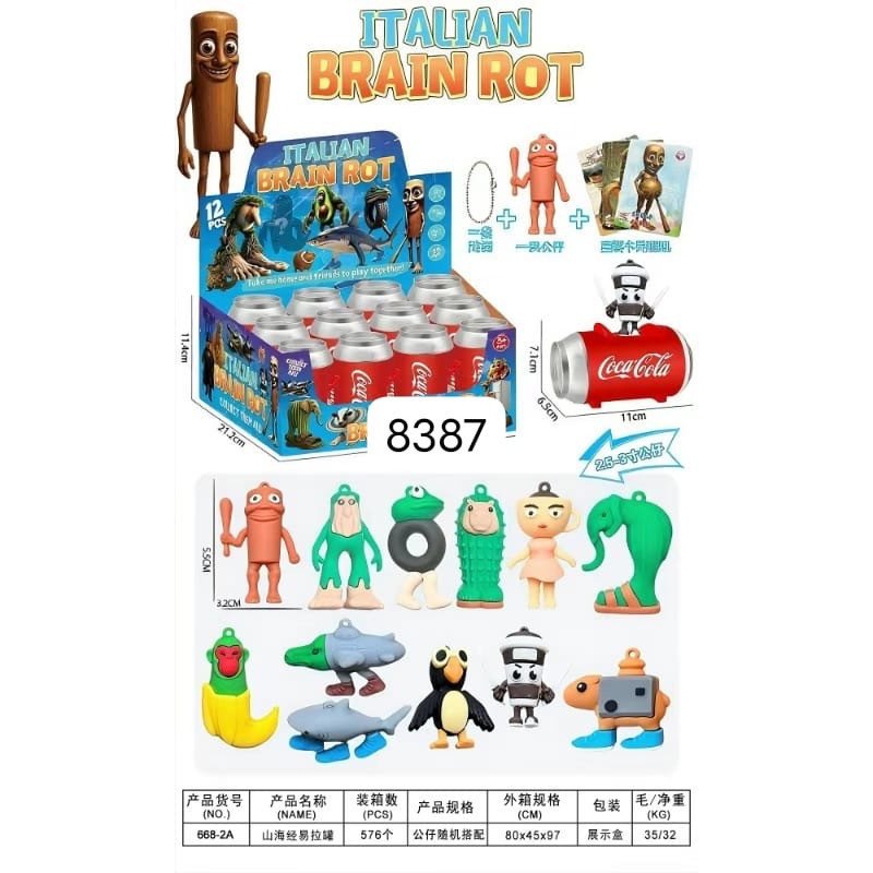 PUSZKA NIESPODDZIANKI COCA COLA MINI BRELOK BRAINROT