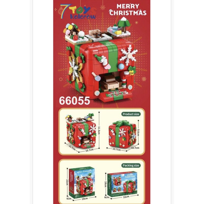 KLOCKI 527PCS ŚWIĄTECZNA