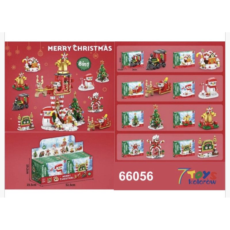 KLOCKI 1480PCS ŚWIĄTECZNA