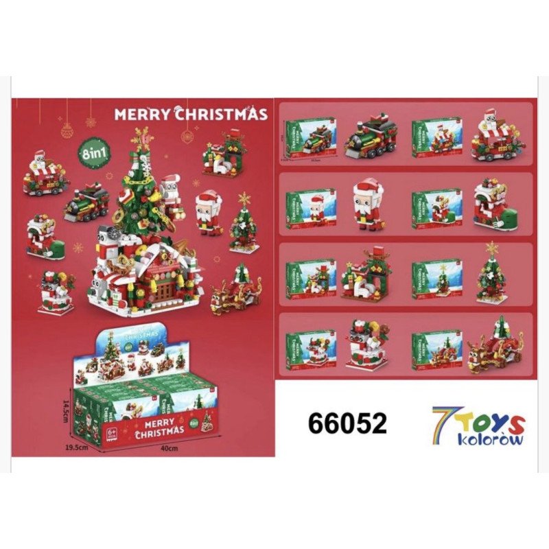 KLOCKI 903PCS ŚWIĄTECZNA