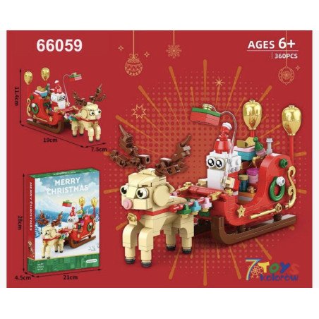 KLOCKI 322PCS ŚWIĄTECZNA
