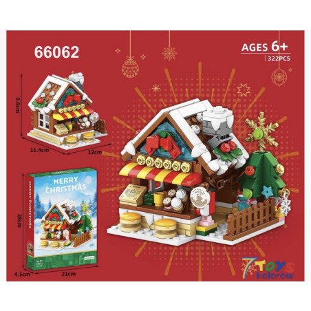 KLOCKI 322PCS ŚWIĄTECZNA