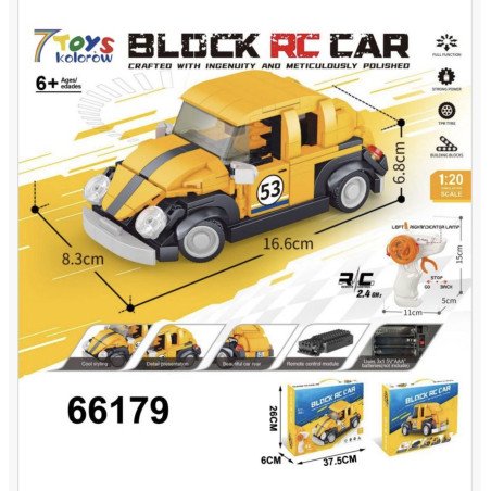 KLOCKI 1:120 280PCS SAMOCHÓD STEROWANE