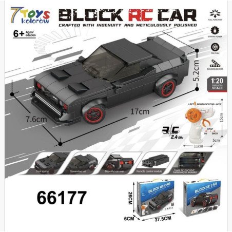 KLOCKI 1:120 244PCS SAMOCHÓD STEROWANE