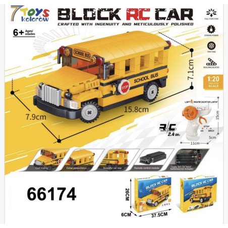 KLOCKI 1:120 226PCS SAMOCHÓD STEROWANE