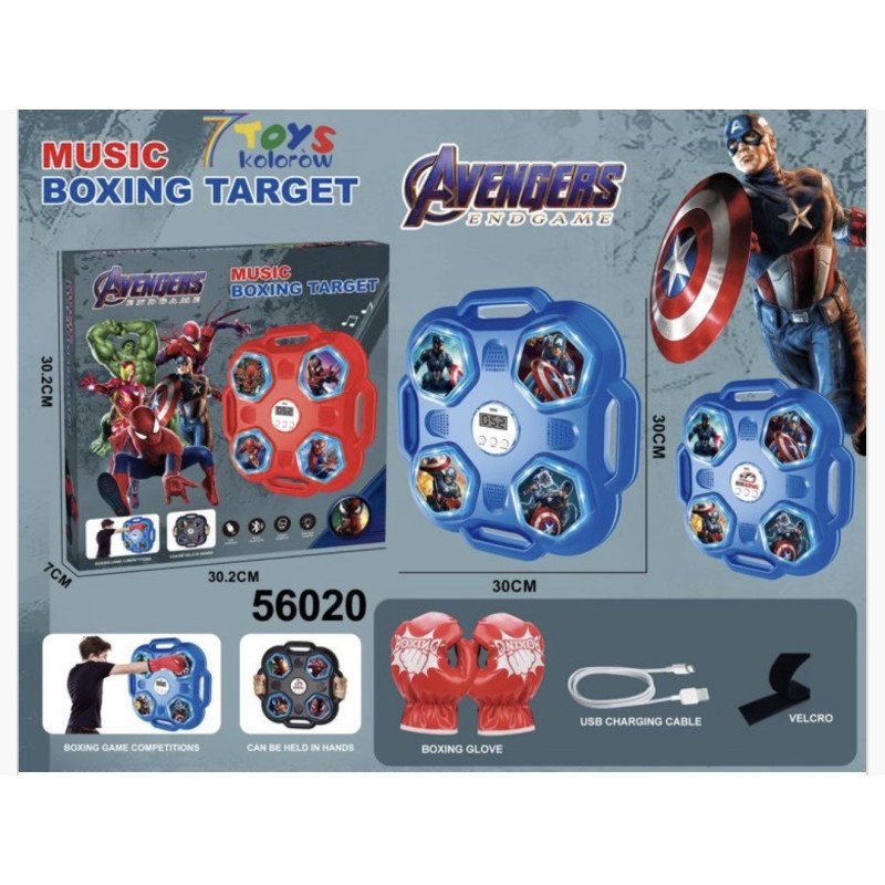 BOKSERSKA TARCZA TRENINGOWA MUSIC BLUETOOTH BOXING CAPTAIN AMERICAN