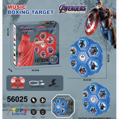 BOKSERSKA TARCZA TRENINGOWA MUSIC BLUETOOTH BOXING CAPTAIN AMERICAN