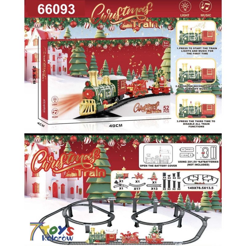 TOR ZABAWKOWY TRAIN SET CHRISTMAS