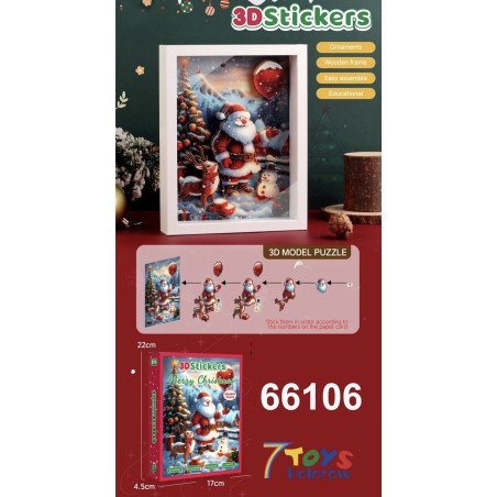 PUZZLE 3D STICKERS ŚWIĄTECZNE
