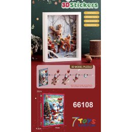 PUZZLE 3D STICKERS ŚWIĄTECZNE