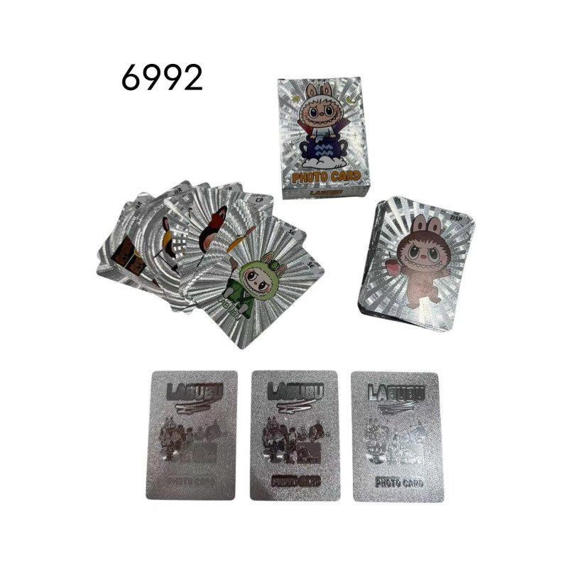 LABUBU SZASZETKA SREBRNY KARTY KOLEKCJONERSKIE 55 KART