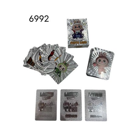 LABUBU SZASZETKA SREBRNY KARTY KOLEKCJONERSKIE 55 KART