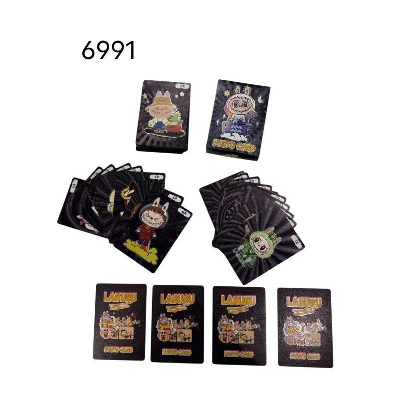 LABUBU SZASZETKA CZARNY KARTY KOLEKCJONERSKIE 55 KART