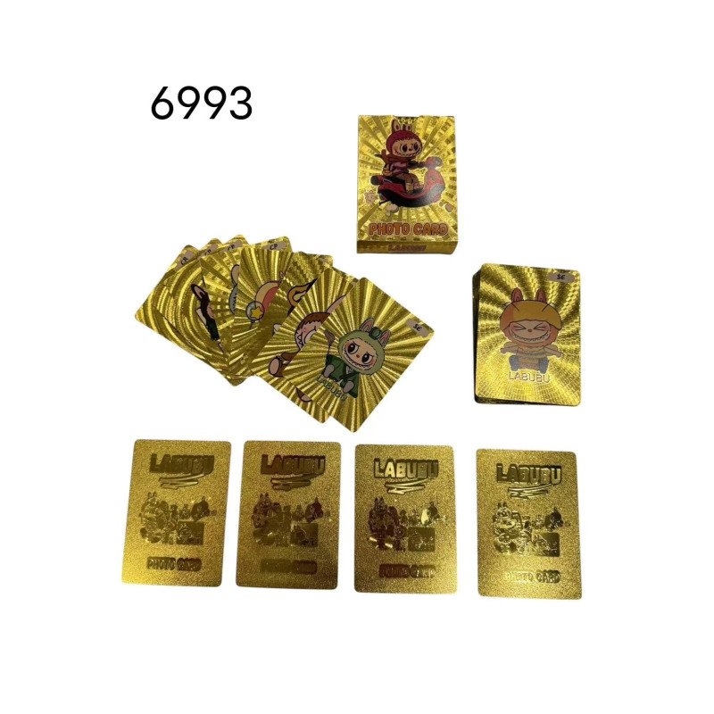 LABUBU SZASZETKA ZŁOTO KARTY KOLEKCJONERSKIE 55 KART