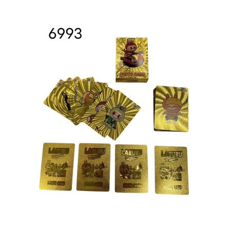 LABUBU SZASZETKA ZŁOTO KARTY KOLEKCJONERSKIE 55 KART