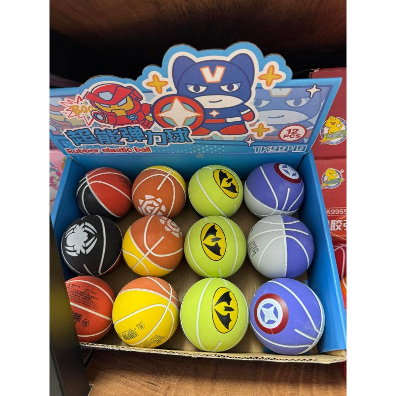 RUBBER ELASTIC BALL SUPER HERO