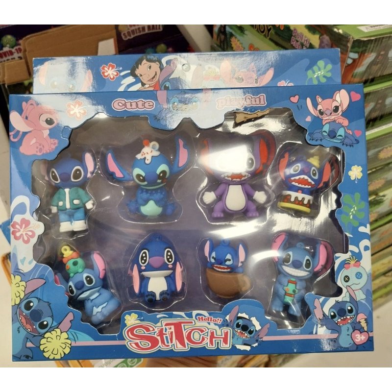 ZESTAW 8SZT FIGURKI STITCH