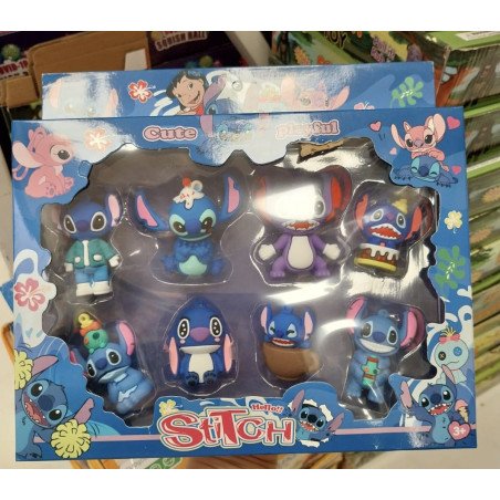 ZESTAW 8SZT FIGURKI STITCH