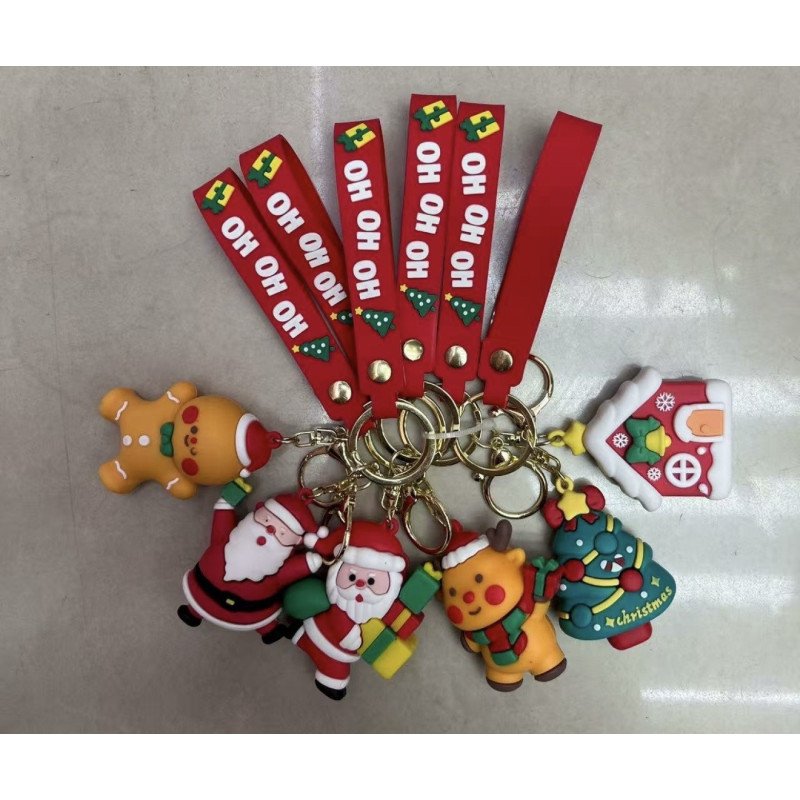 BRELOK GUMOWE ŚWIĄTECZNY