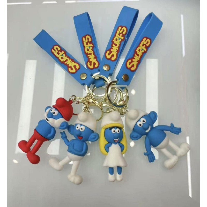 BRELOK GUMOWE SMURFS