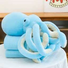 PODUSZKA MASKOTKA OŚMIORNICA Z KOCEM