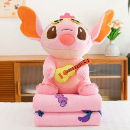 PODUSZKA MASKOTKA STITCH Z KOCEM