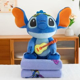 PODUSZKA MASKOTKA STITCH Z KOCEM