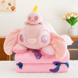 PODUSZKA MASKOTKA STITCH Z KOCEM