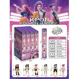 ZESTAW 6SZT FIGURKI K-POP DEMON HUNTER