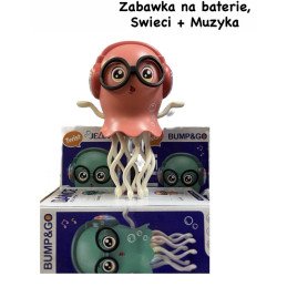 MAGICZNA TAŃCZĄCA MEDUSA Z ŚWIATŁEM OŚMIORNICA