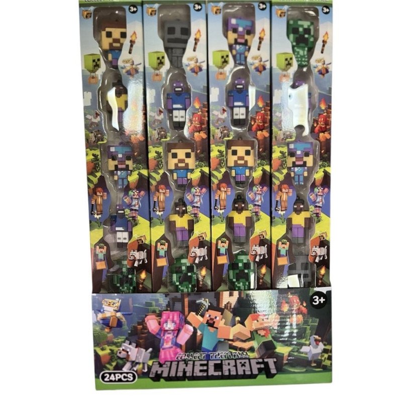 ZESTAW 6SZT FIGURKI MINECRAFT