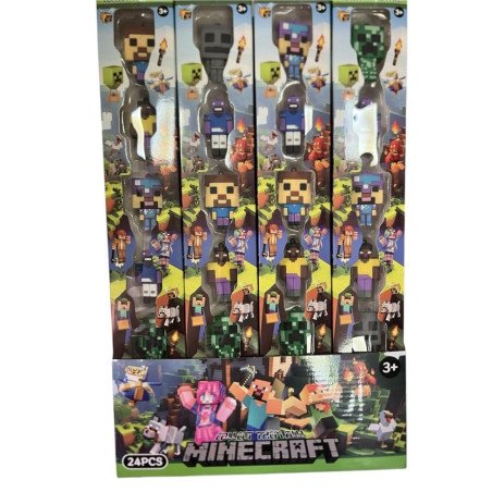 ZESTAW 6SZT FIGURKI MINECRAFT