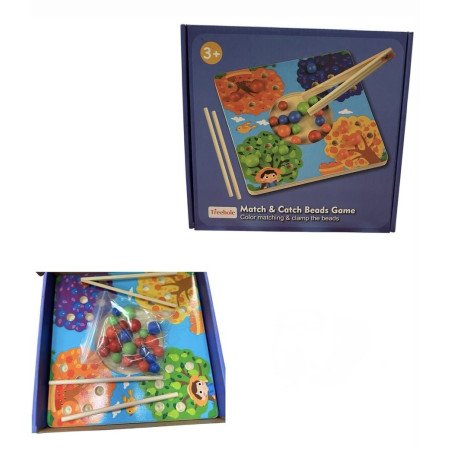 DREWNIANA MATCH & CATCH BEADS GAME