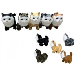 MASKOTKA CHODZĄCY SZCZEKAJĄCY KOTY NA BATERIE