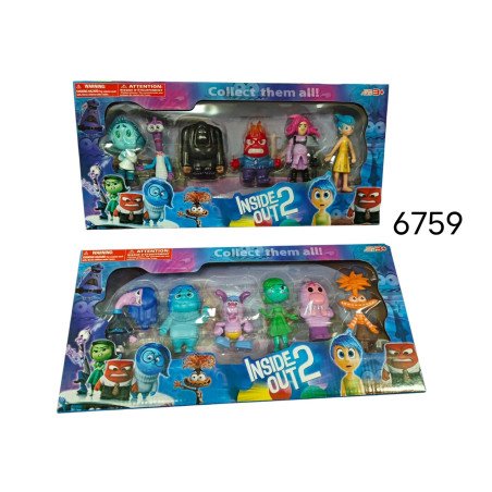 ZESTAW 6SZT FIGURKI INSIDE OUT 2