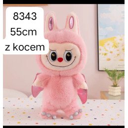 PODUSZKA MASKOTKA LABUBU Z KOCEM