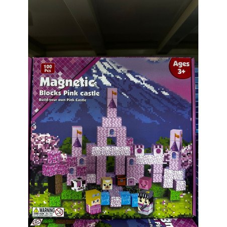 KLOCKI 100PCS MAGNETYCZNE MINECRAFT