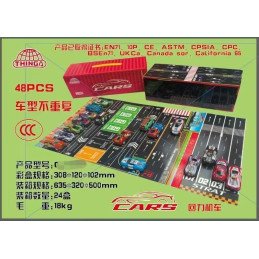 ZESTAW 48PCS AUTO PULL BACK CAR