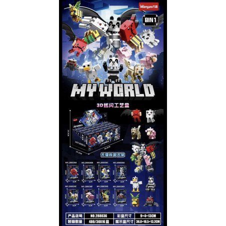 KLOCKI 288036 MY WORLD MINECRAFT